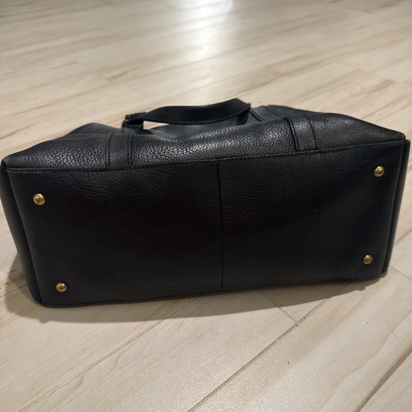 Madewell Black Leather Satchel Bag with Detachable Shoulder Strap - Picture 7 of 11